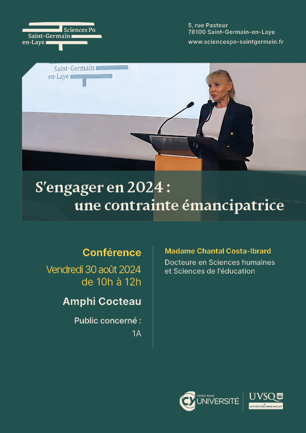 Conférence S'engager en 2024 - Une contrainte émancipatrice - C. Costa Ibrard