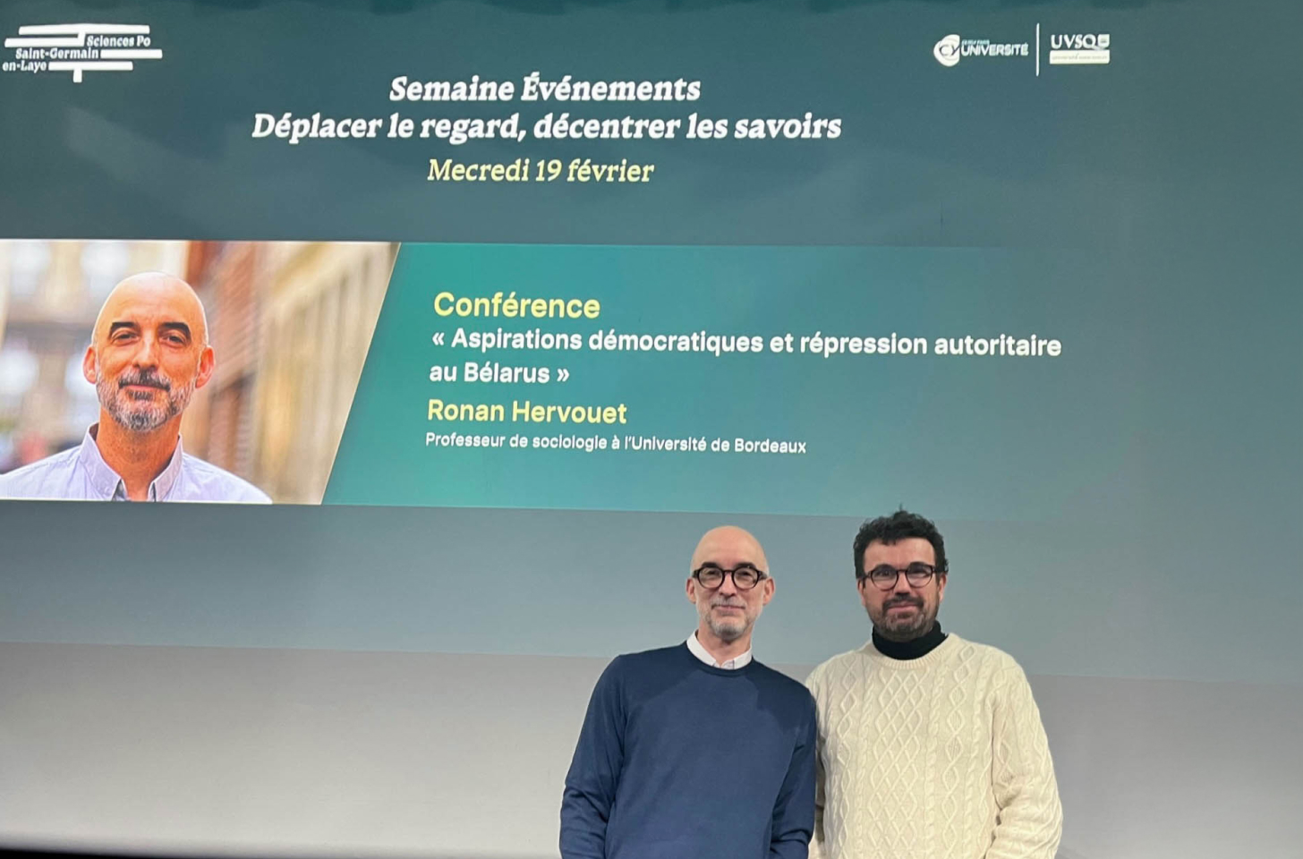 Semaine Évènements - Conférence - Ronan Hervouet et Emmanuel blanchard