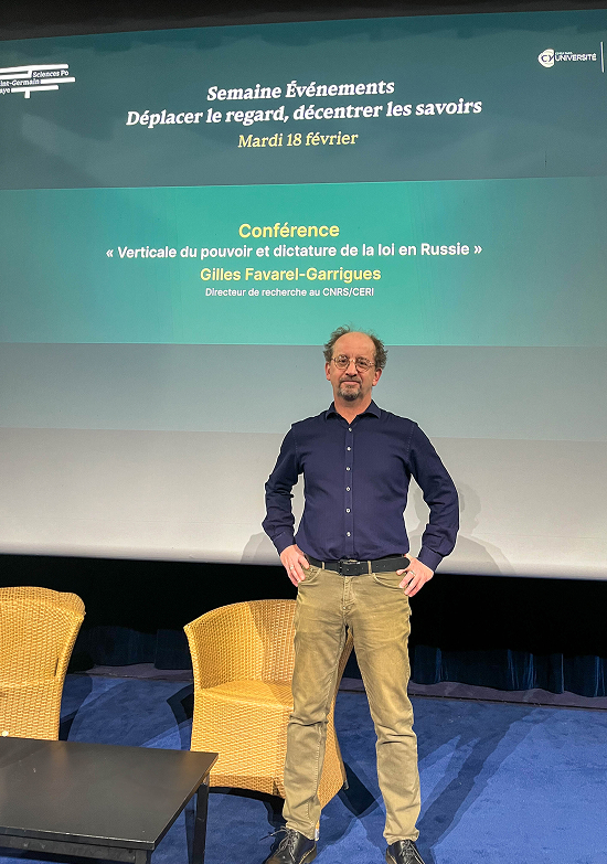 Semaine Évènements - Conférence de Gilles Favarel-Garrigues