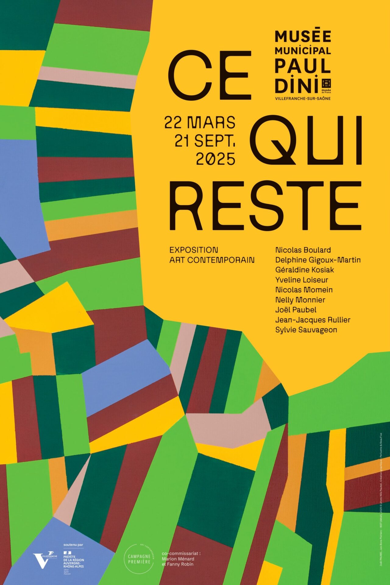 affiche "Ce qui reste", Musée Paul Dini