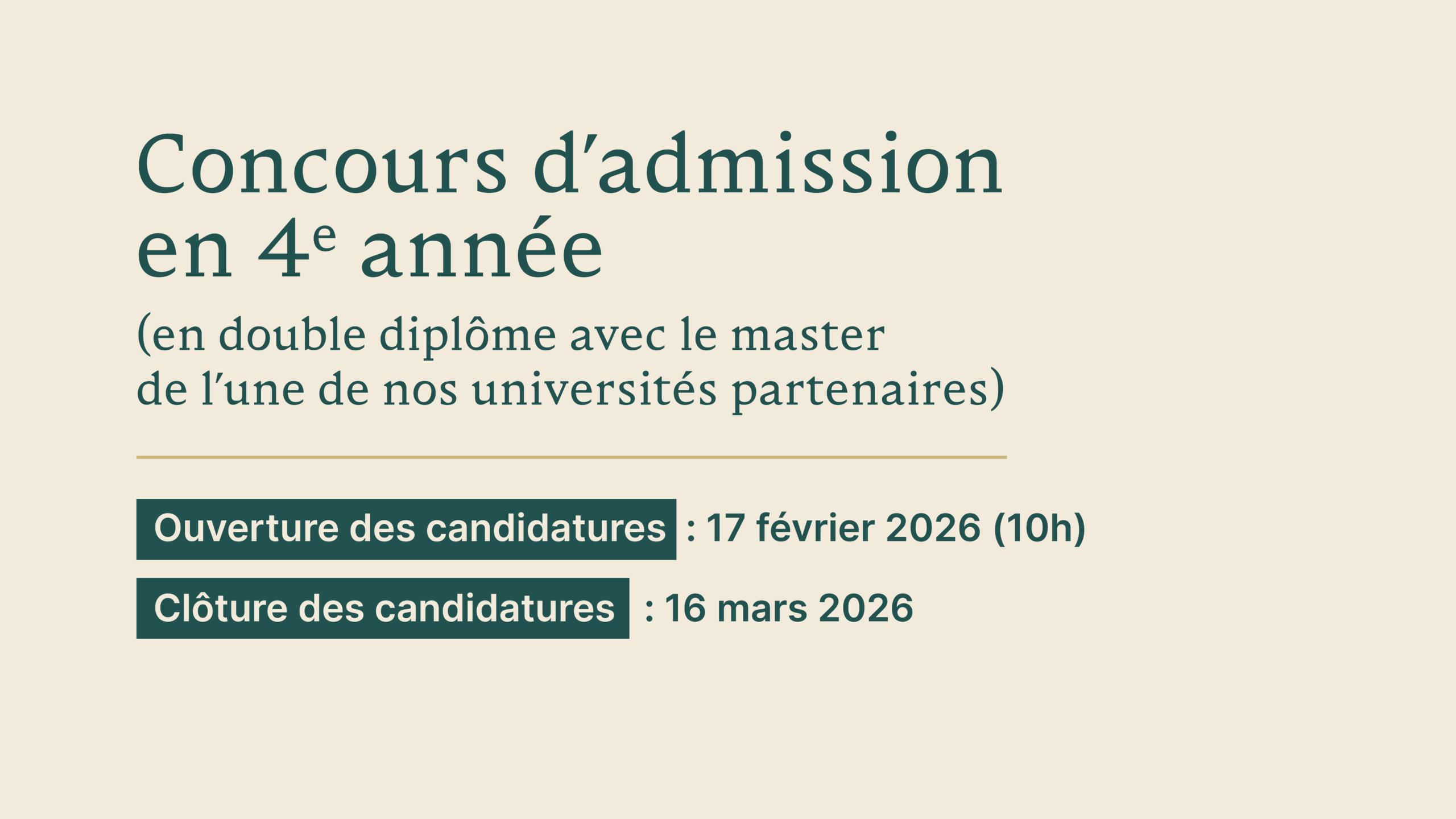 Bandeau Concours 4e année