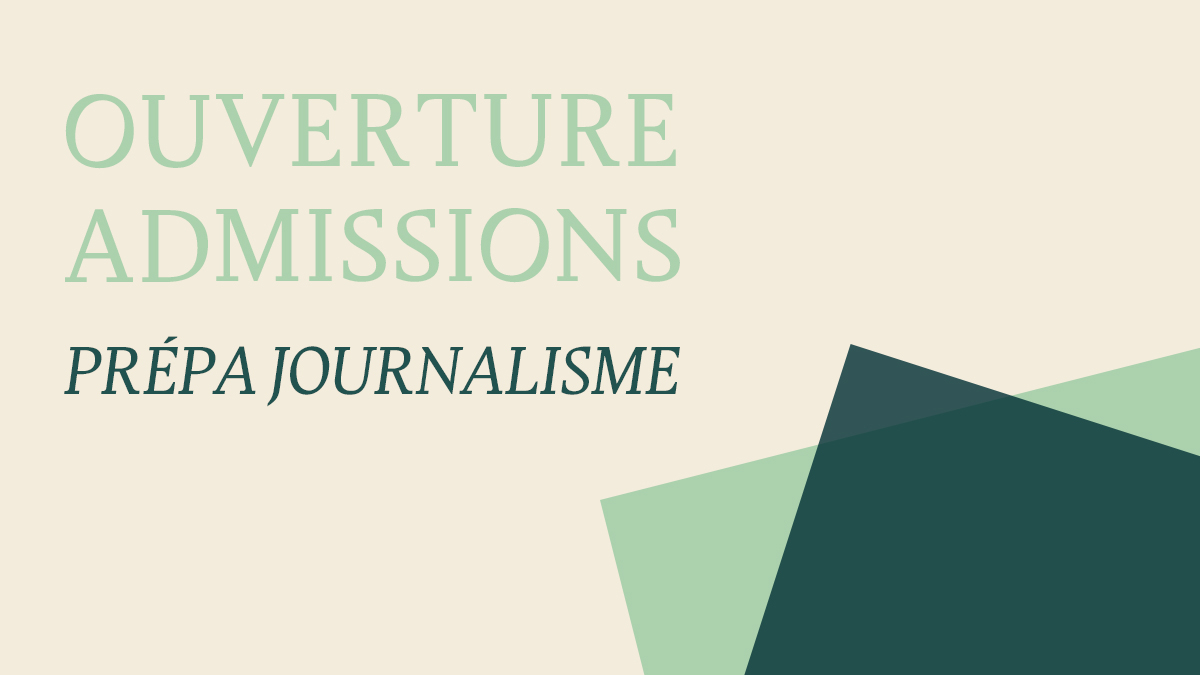 Vignette admission : Prépa journalisme